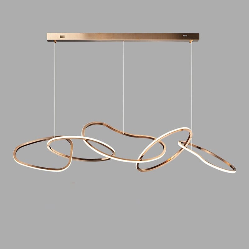 Cirque Ring Pendant Light in Rose Gold or Gold Finish