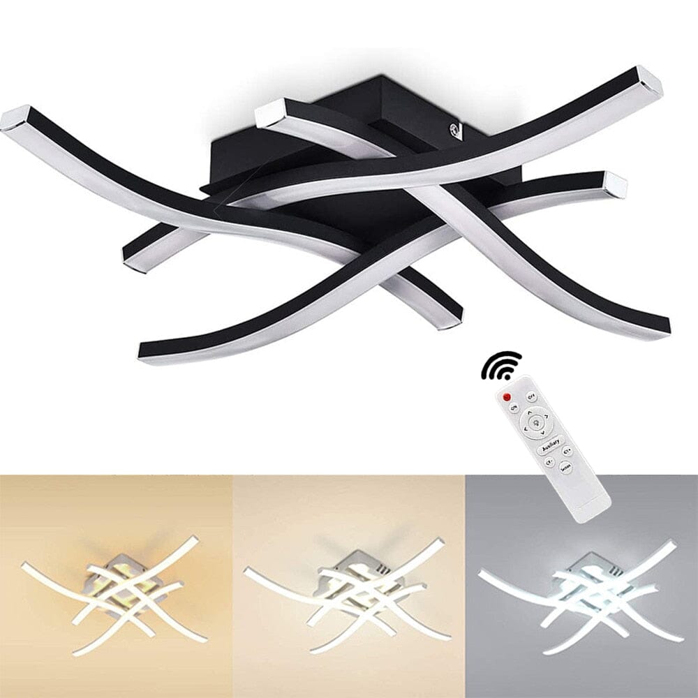 Quillon Wave Ceiling Light 24W LED 1667 Lumens Adjustable