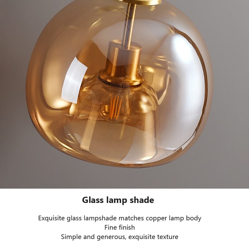 CelestiaNova Glass Globe Wall Lamp For Living Room