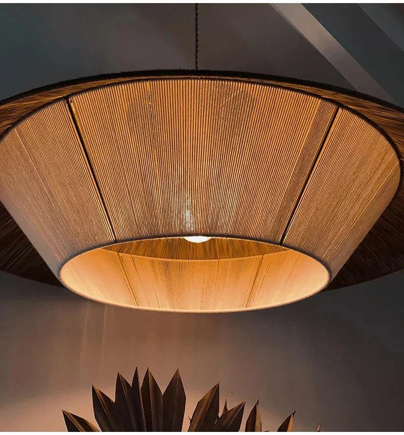 Aurelle Rattan Wabi Sabi Pendant Lights For Cozy Spaces