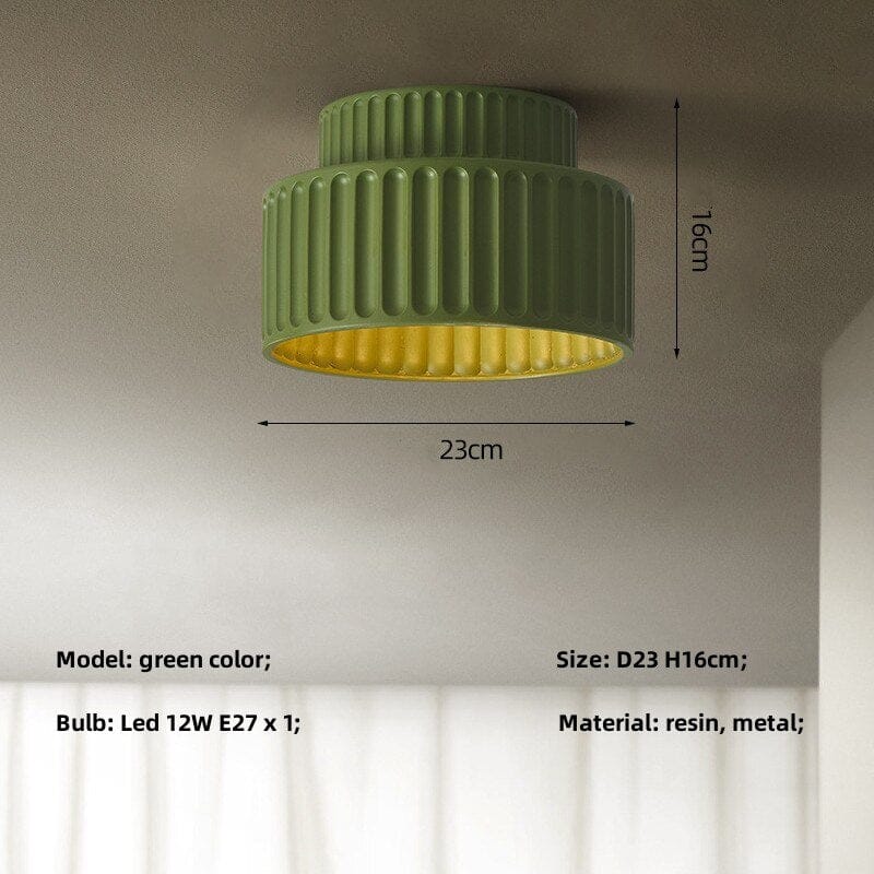 Lyra Nordic Creamy Wabi Sabi Ceiling Lights With Shade