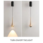 Aurora Dewdrop LED Pendant Lights With Glass Shade