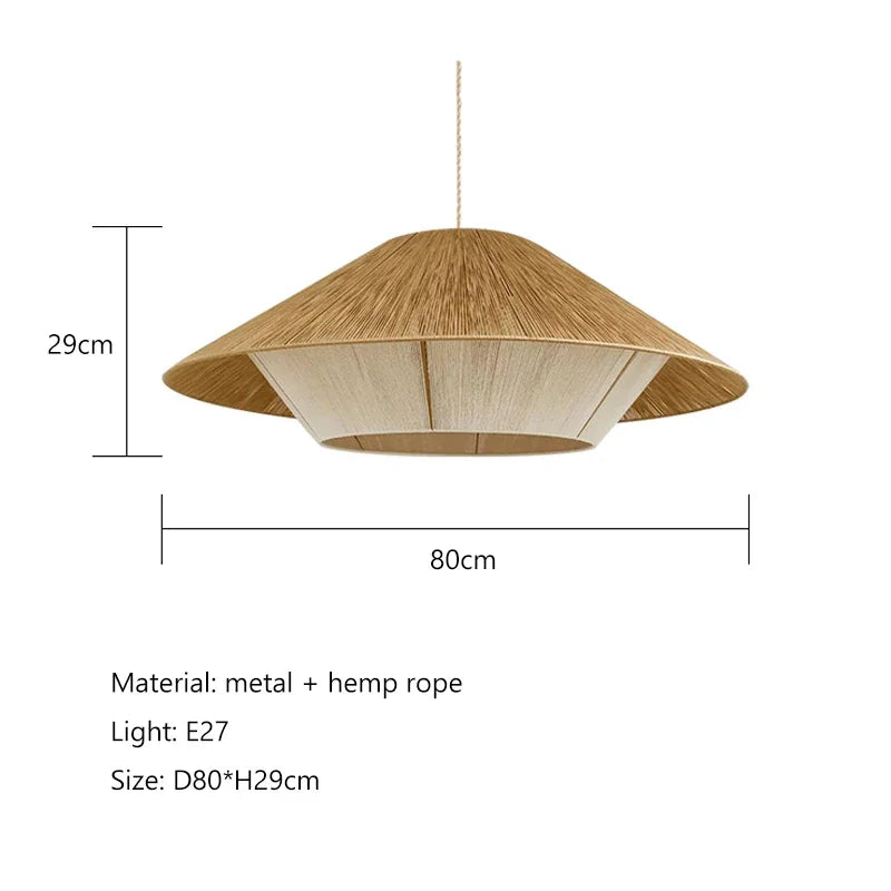 Aurelle Rattan Wabi Sabi Pendant Lights For Cozy Spaces