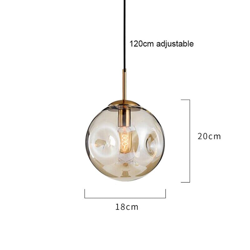 Aeris Glass Pendant Light Minimalist Ceiling Lamp Modern Living