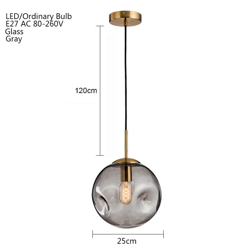 Aeris Glass Pendant Light Minimalist Ceiling Lamp Modern Living