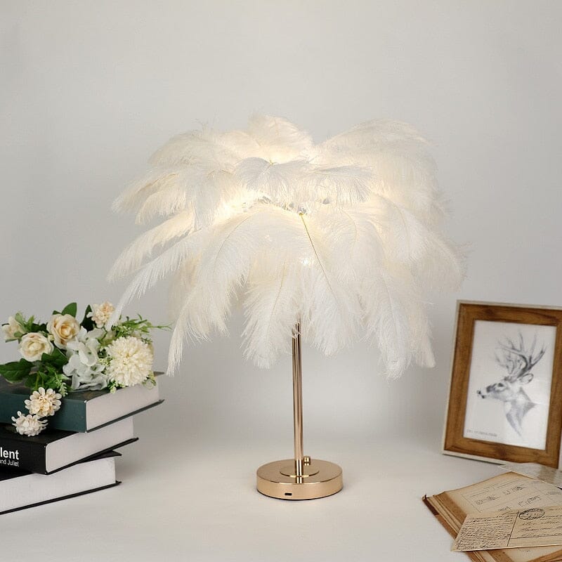 Candeeiro LED Aurelia Feather Iluminação Moderna Minimalista