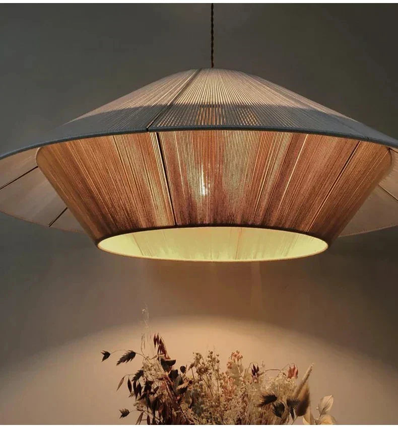 Aurelle Rattan Wabi Sabi Pendant Lights For Cozy Spaces