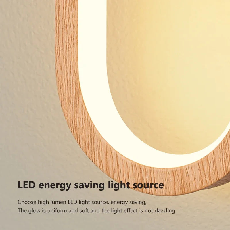 Fernwood Wandlamp | Houten LED-gloed voor natuurlijke accenten