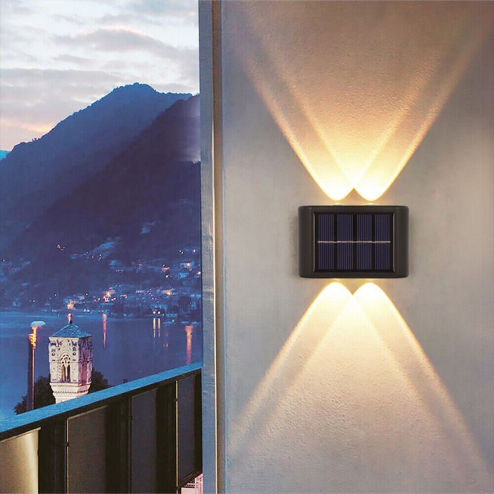 SolaraGlow Solar Wall Light for Outdoor Spaces and Gardens