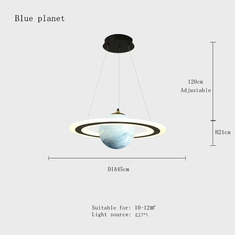 Lumenix Orbit LED Chandeliers for Kids Planets and Stars