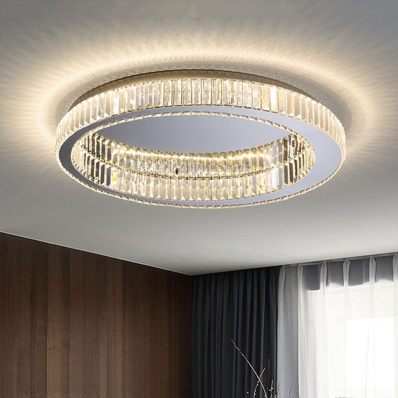Aurelia Ring Crystal Chandelier For Soft Bedroom Lighting
