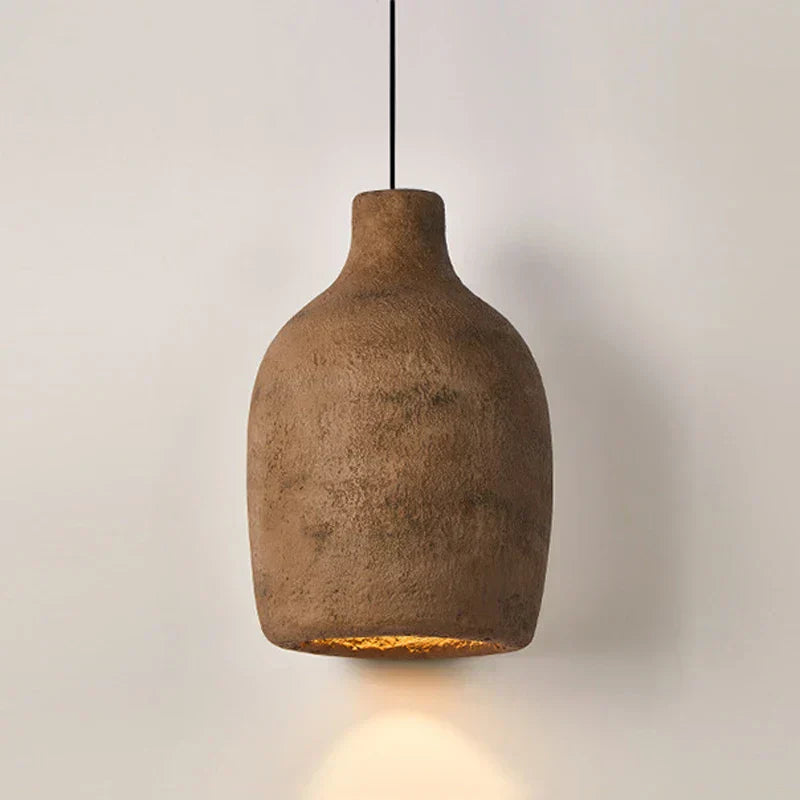 Aurek Wabi-Sabi Cement Pendant Lamp With Adjustable Cord For Home