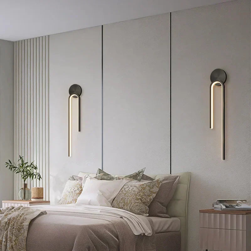 Aurelia Noir Gull LED Vegglampe for Moderne Rom og Hjem