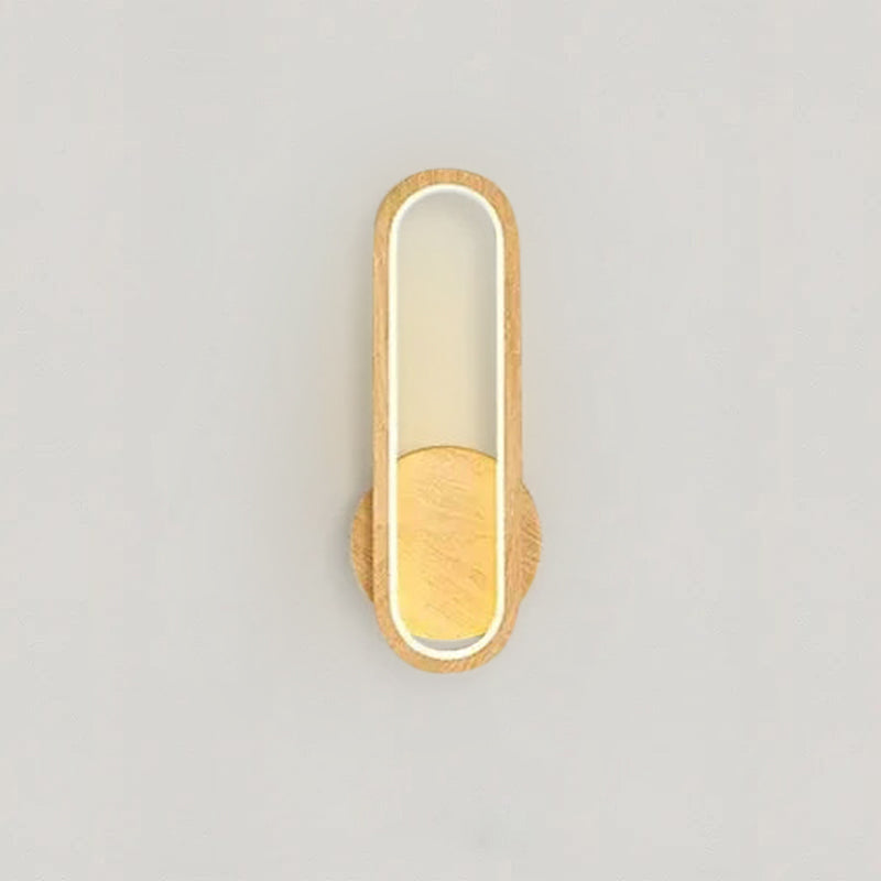 Fernwood Wall Lamp | Wooden LED Glow for Natural Accent