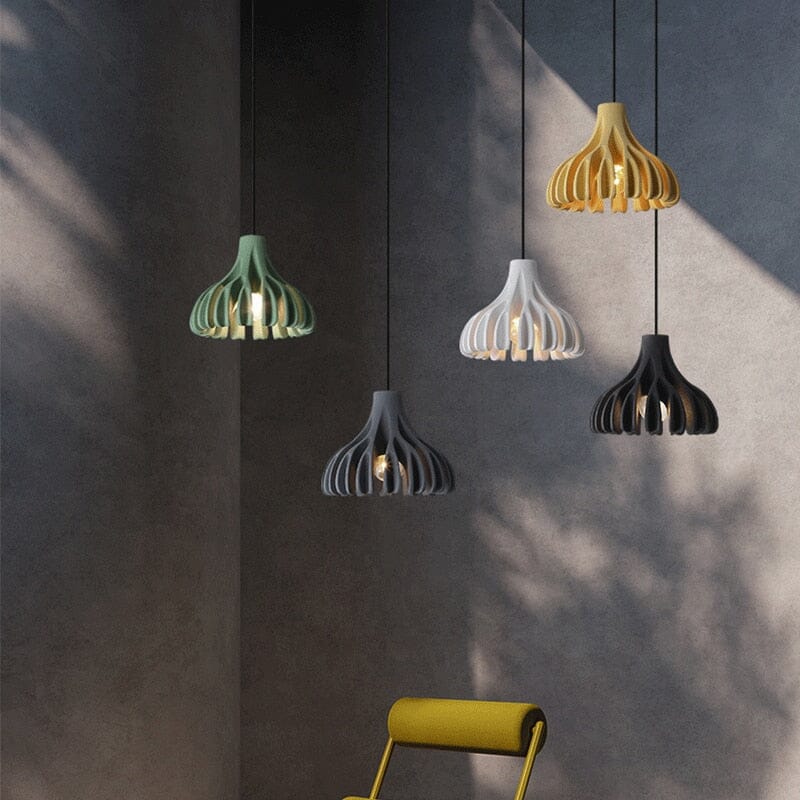 Novaire Macaron Resin Pendant Lamp For Elegant Rooms