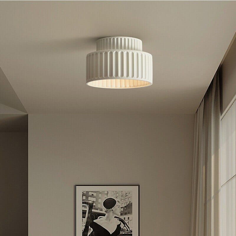 Lyra Nordic Creamy Wabi Sabi Ceiling Lights With Shade