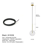 Arden Nordic Glass Orb Pendant Lights by Linvale Studio