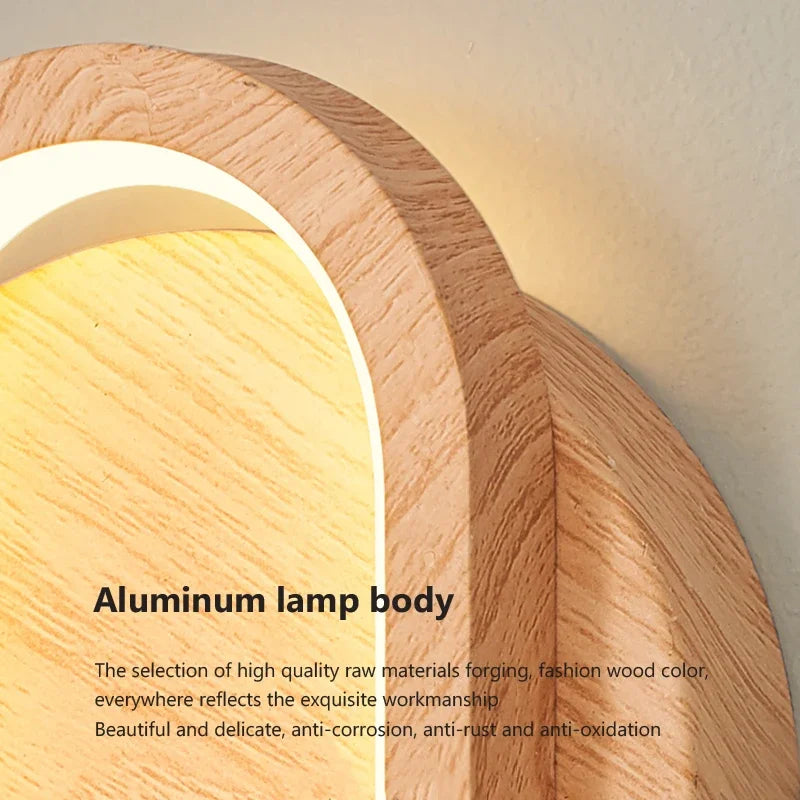 Fernwood Wandlamp | Houten LED-gloed voor natuurlijke accenten