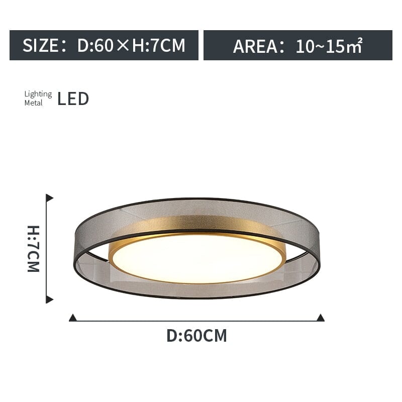 VelaNova Ceiling Lamp European Three Color Dimmable
