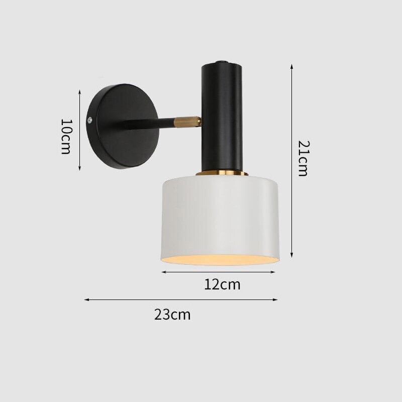Lumen Crest Wall Light Gold and Black Modern Fixture