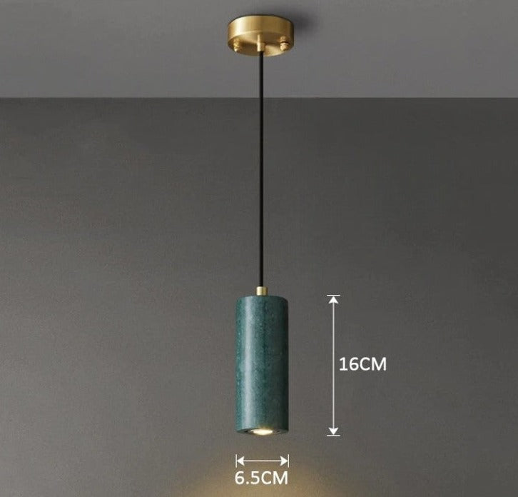 Kirrea Minimalistyczna lampa wisząca LED z marmuru do użytku domowego