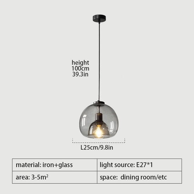 Lyris Glass Pendant Lamps for Modern Kitchens and Bathrooms