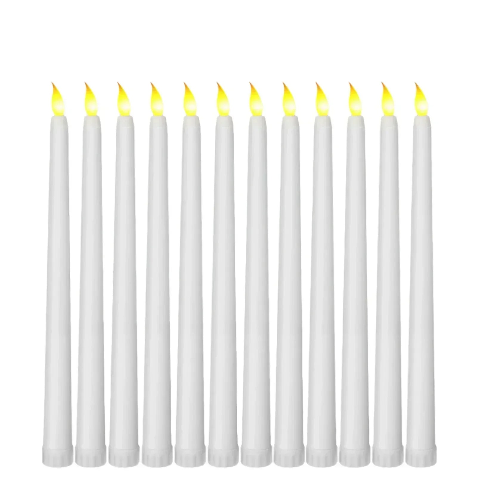 UmbraGlo LED-mustat kartiokynttilät Halloweeniksi ja häihin