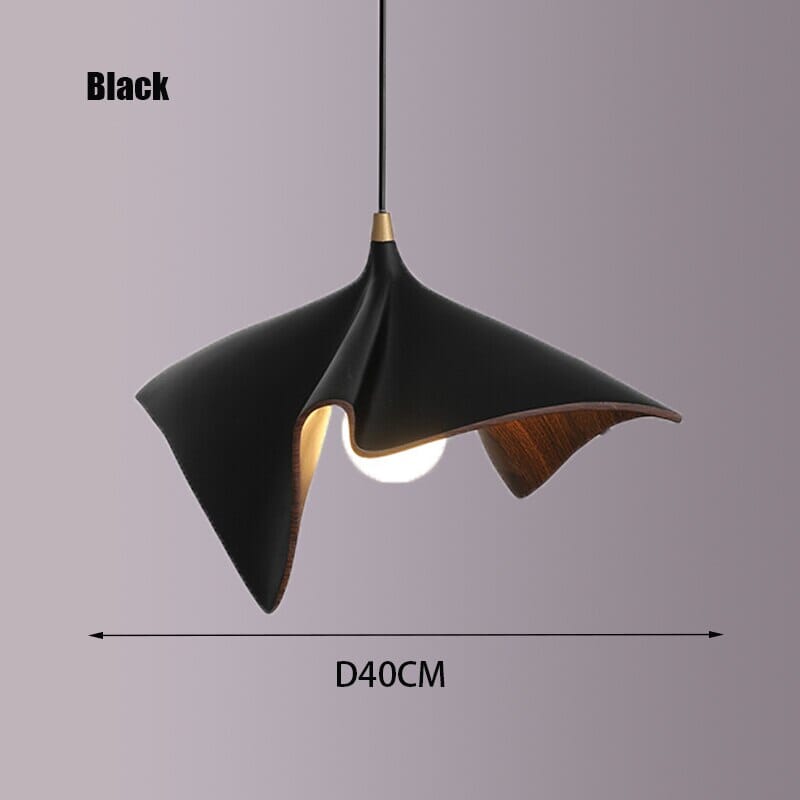Noctero Premium Luxe Black Folded Resin Pendant Lights LED