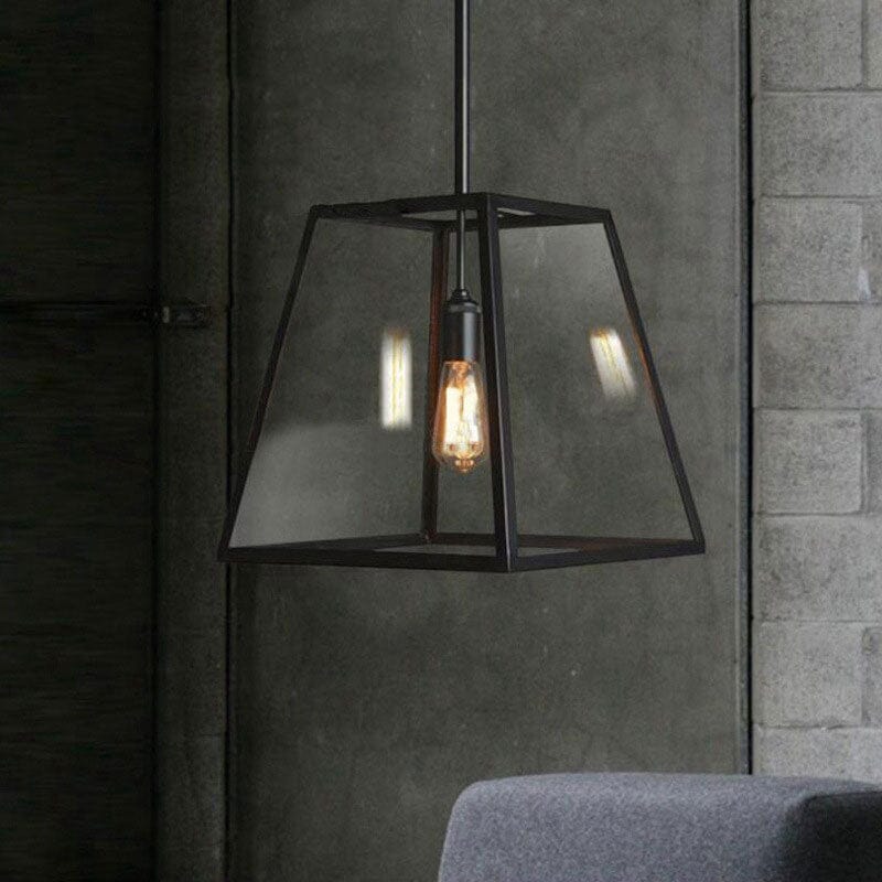 AeroLoft üveg függeszték lámpák rozsdamentes vas testtel