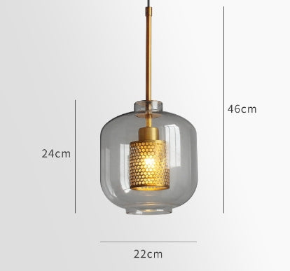 Luminária Pendente LED Moderna Aurelia Glass para Interior
