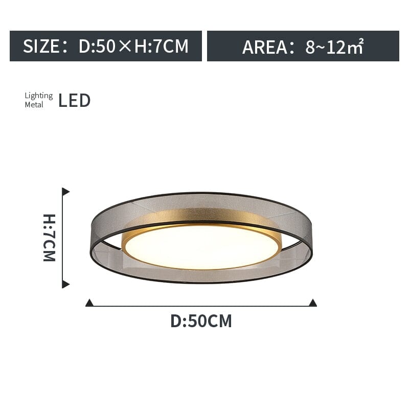 VelaNova Ceiling Lamp European Three Color Dimmable