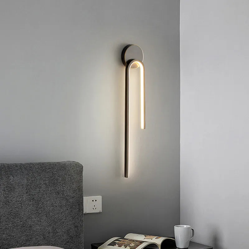Aurelia Noir Gold LED Wall Lamp For Modern Spaces And Homes