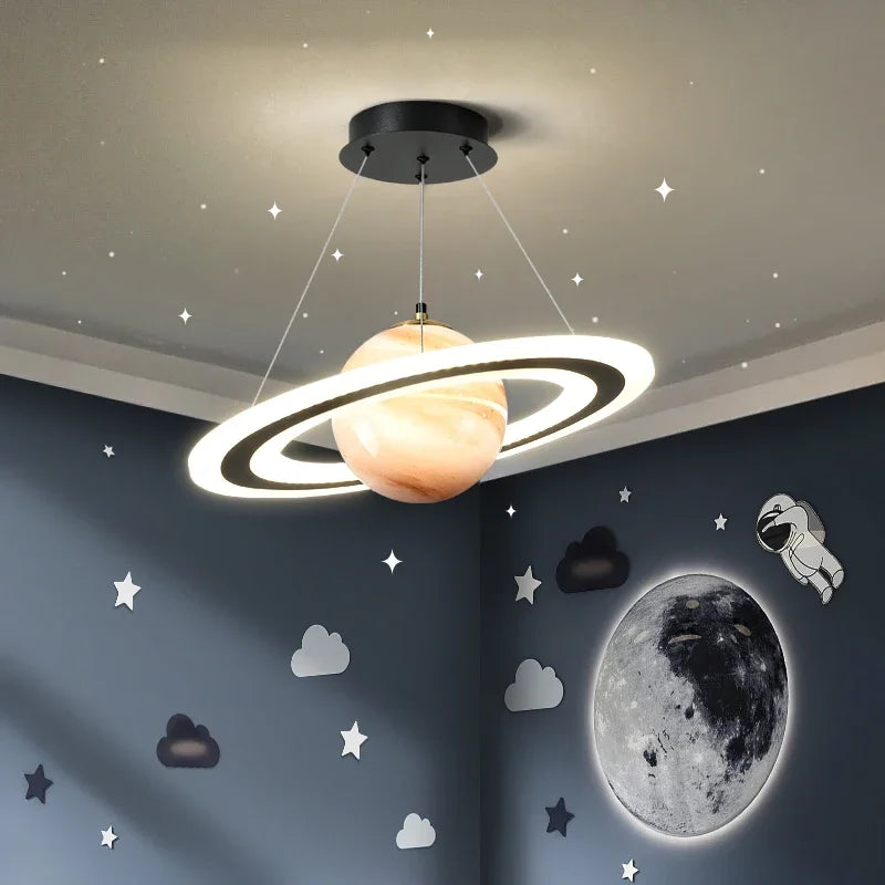 Lumenix Orbit LED Chandeliers for Kids Planets and Stars