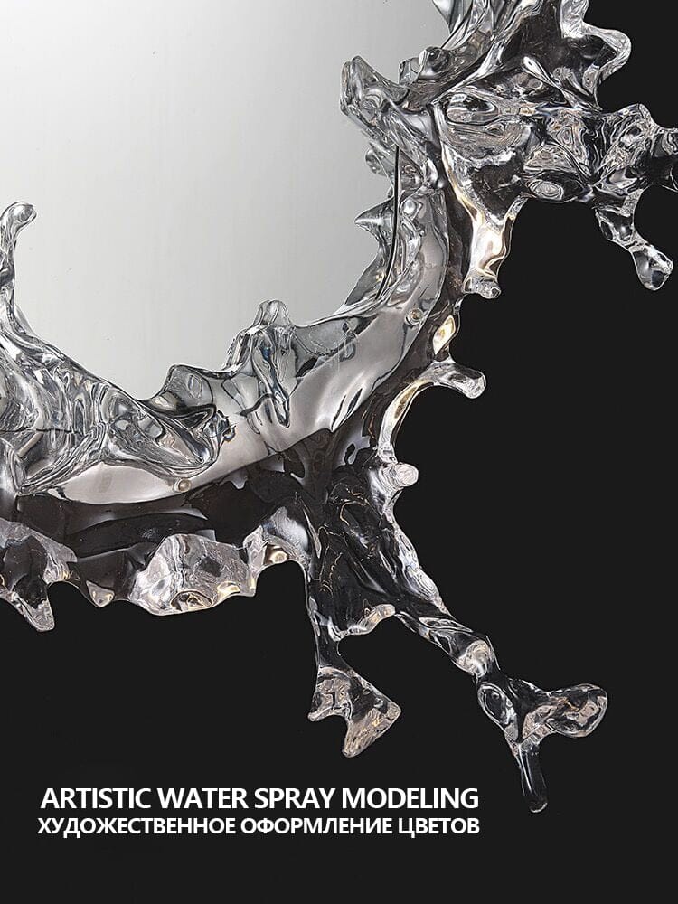 DriftGlow Water Splash LED Mirror Wall Light Waterproof