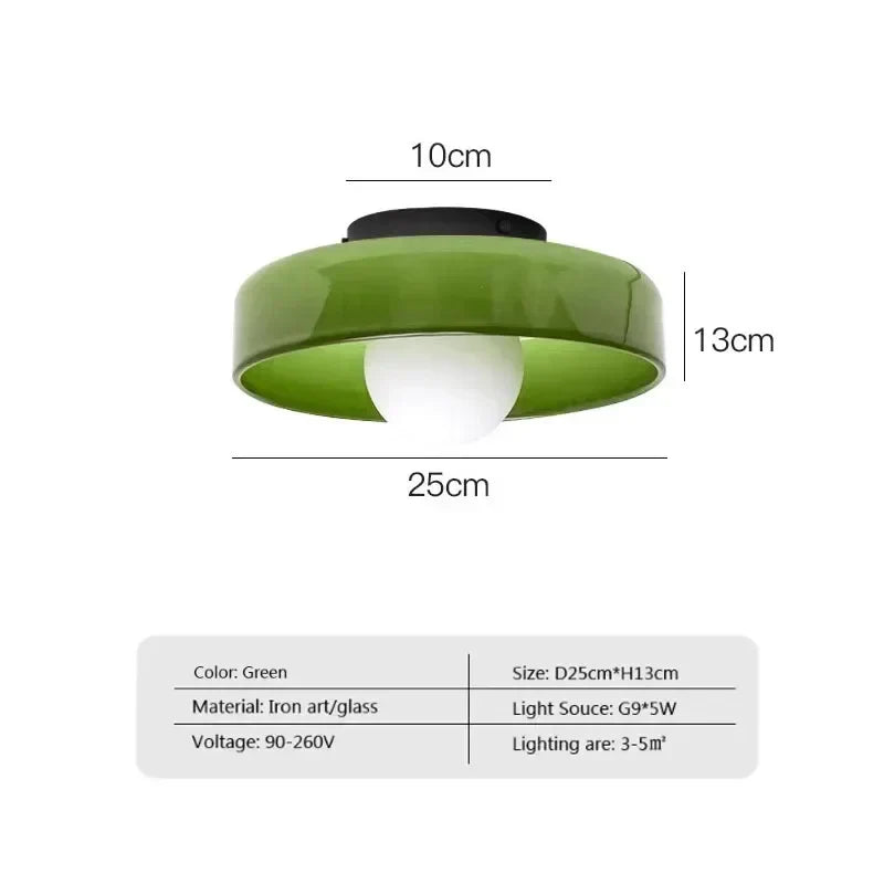 Lámparas de Pared de Vidrio Nórdico Liora Iluminación de Acento Colorida