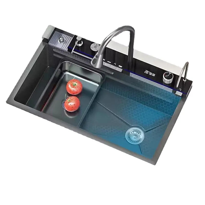 Torneira de Cozinha em Aço Inoxidável NovaFlow Premium com Cascata