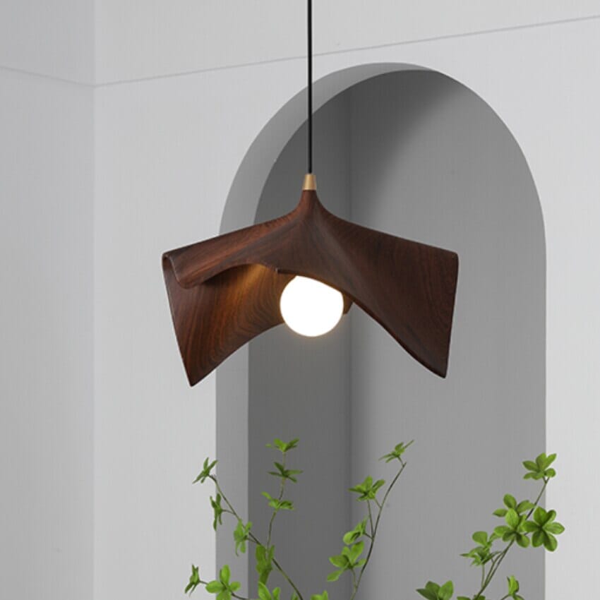 Noctero Premium Luxe Black Folded Resin Pendant Lights LED