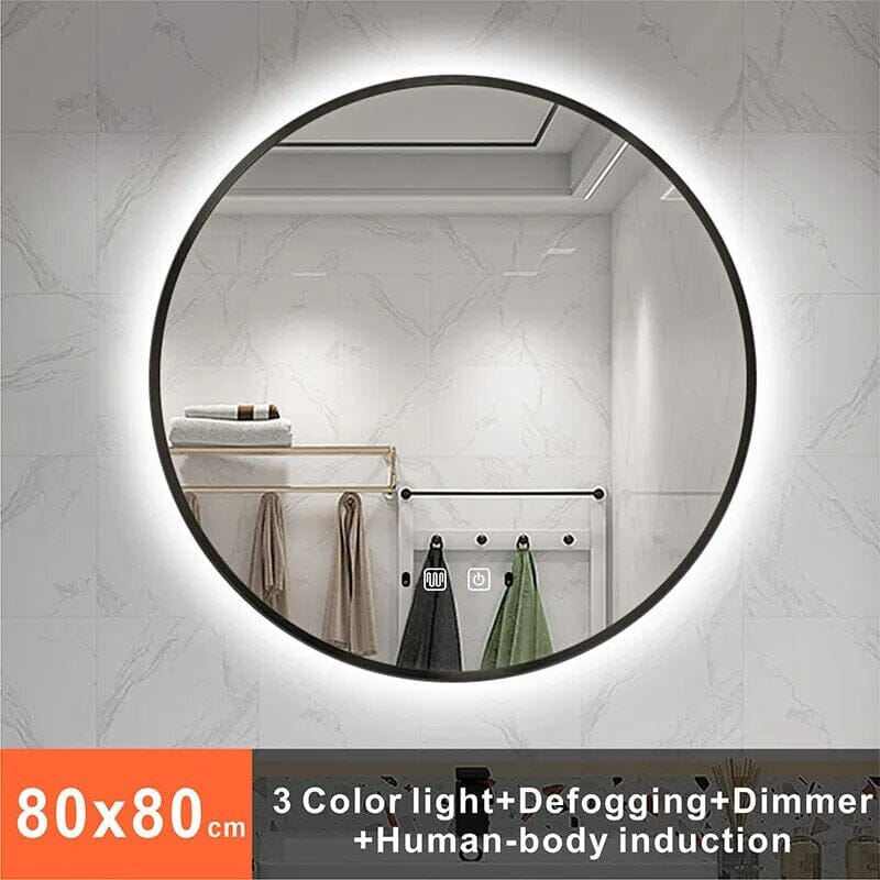 Alera kerek sminktükör beépített LED világítással