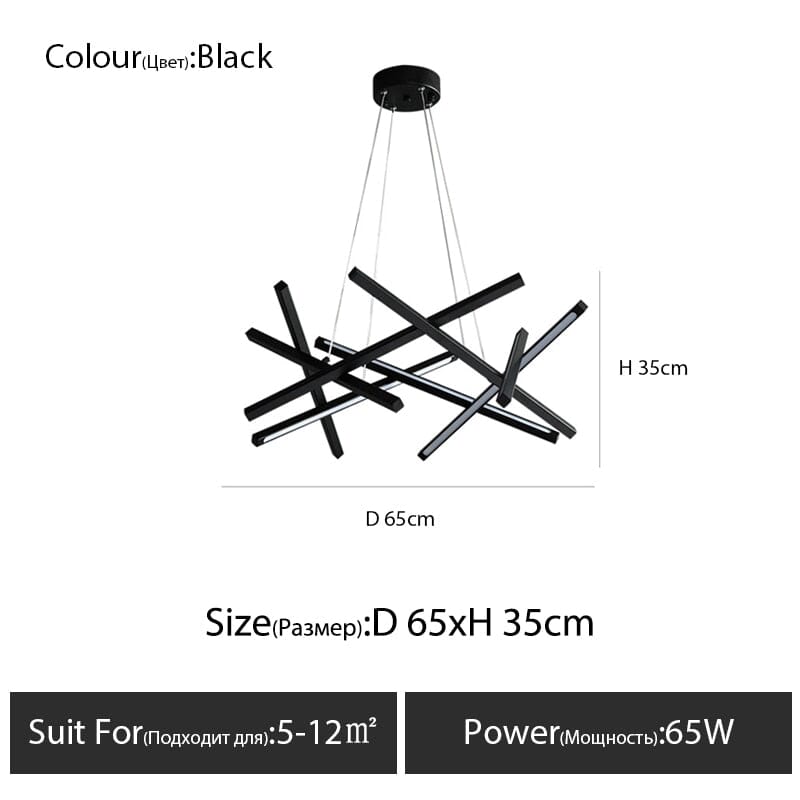 NovaQuell Sputnik Chandelier With Soft LED Ambiance