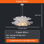 Lunara Cloud Flower Pendant Light With Soft Bloom Glow