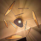 Aurelia Leaf Rattan Chandelier For Rustic Ambiance Handwoven