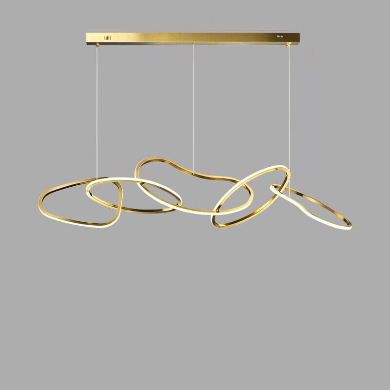 Cirque Ring Pendant Light in Rose Gold or Gold Finish
