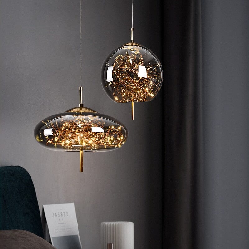 Vesara Glass Pendant Lights Handcrafted in Europe Collection