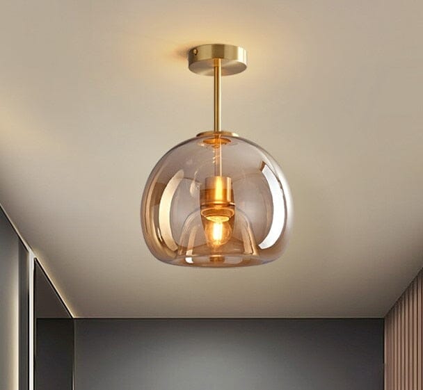 CelestiaNova Glass Globe Wall Lamp For Living Room