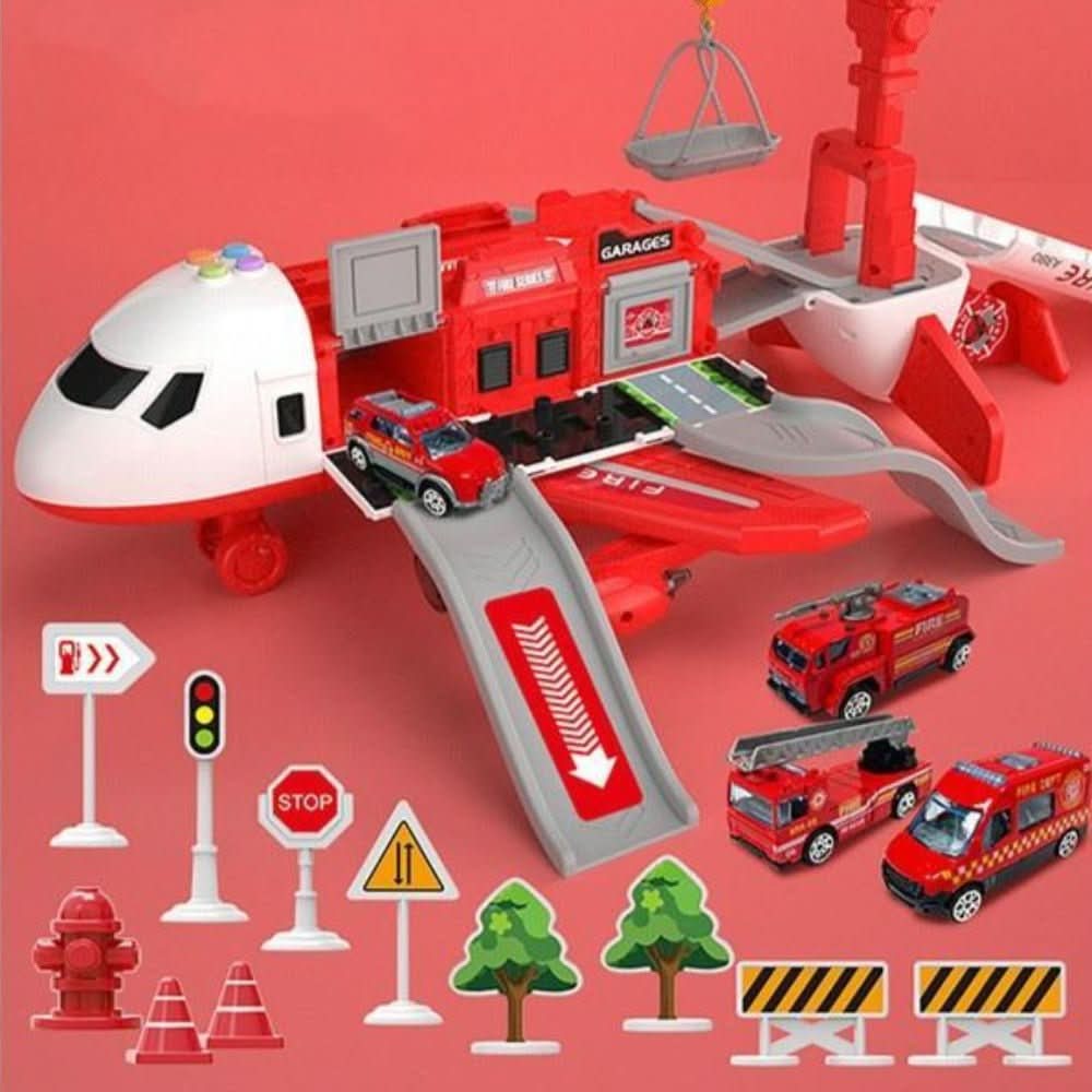 Svulp | SKYQUEST – Adventure AirPlay Set with Airplane & Vehicles for Creative Kids