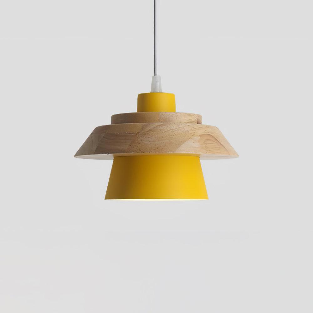 SylvaStone Wood and Stone Pendant Light for Living Spaces