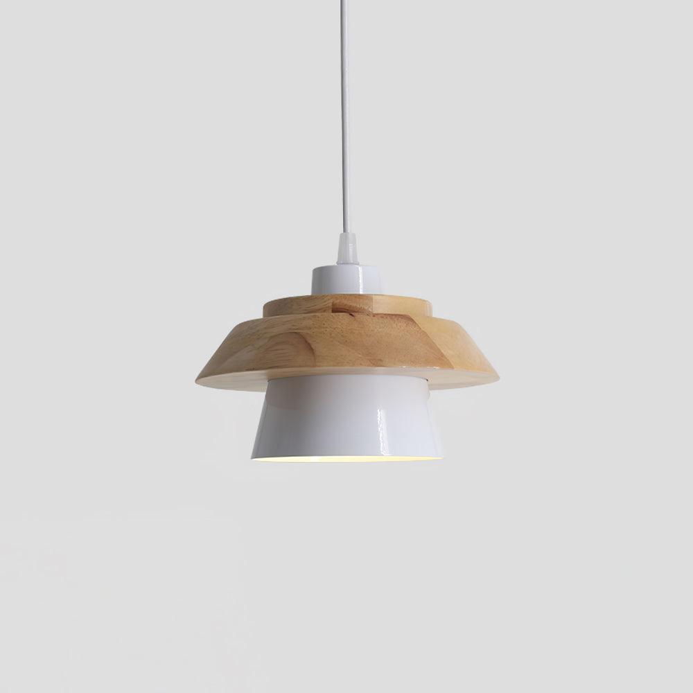 SylvaStone Wood and Stone Pendant Light for Living Spaces