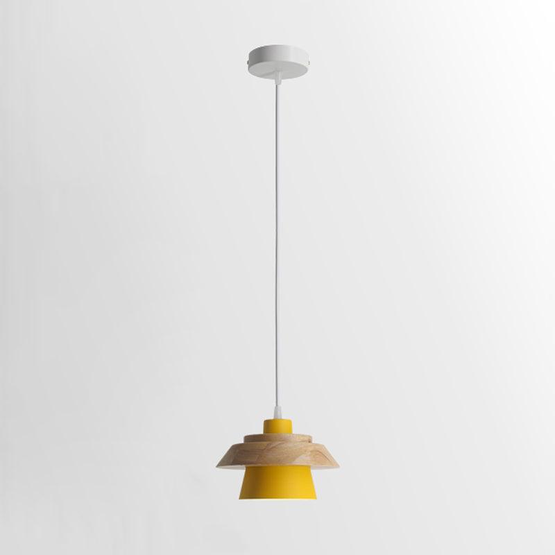 SylvaStone Wood and Stone Pendant Light for Living Spaces