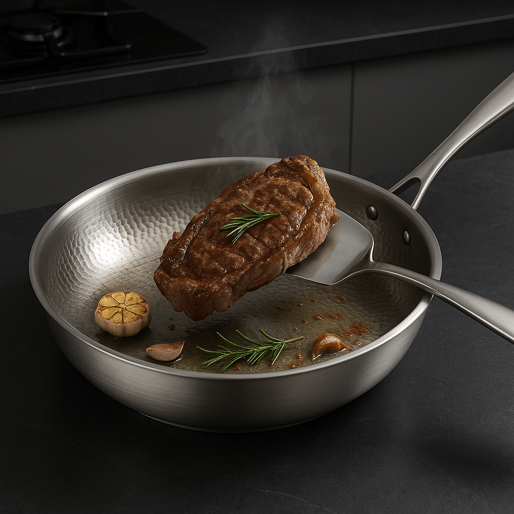 Svulp | TITAN-PREMIUM PAN - High-quality titanium pan without coating for all hob types