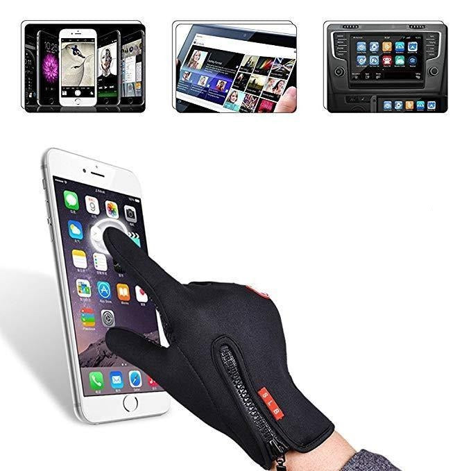 Guanti Termici Impermeabili per Sport Invernali con Compatibilità per Schermo Tattile